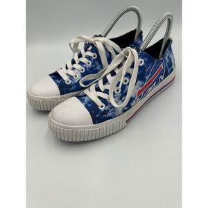 FOCO Buffalo Bills Tie Dye Canvas Low Top Sneakers Women's Size 8
